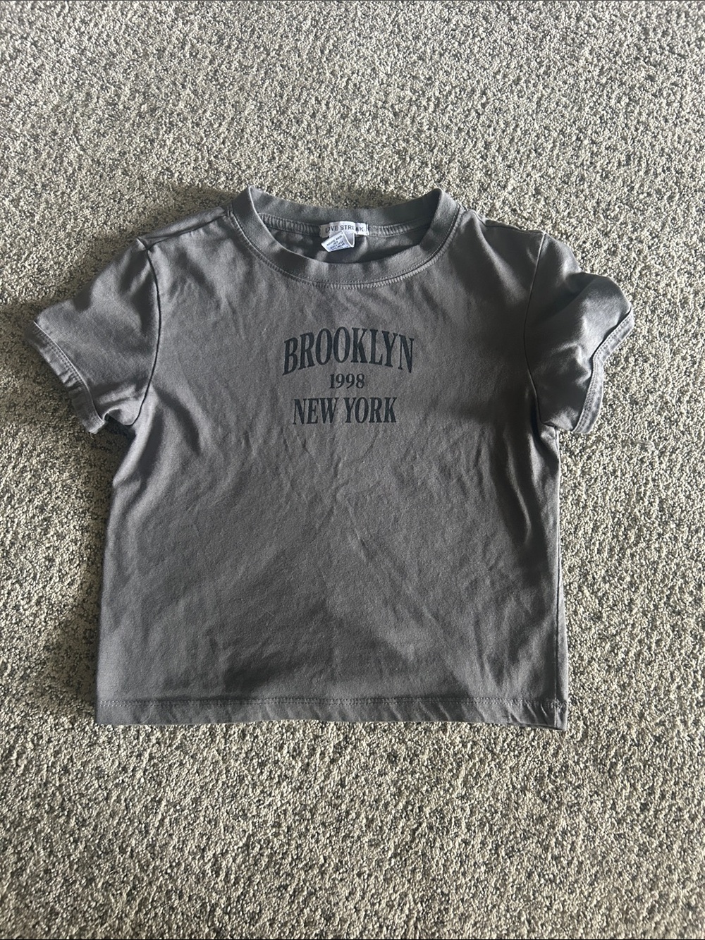 Kids 'Brooklyn 1998 New York' Graphic Tee - Gray